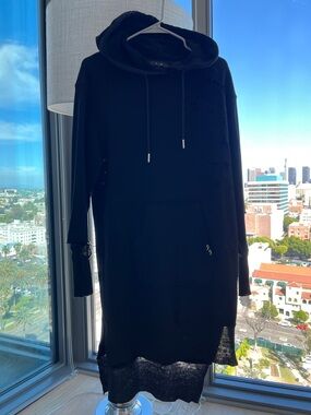 NWT Vintage Diesel Distressed Hoodie Dress